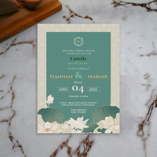 Digital invite as Hannan Maraib