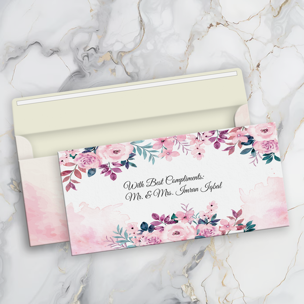 Pink Mist Elegance Money Envelope