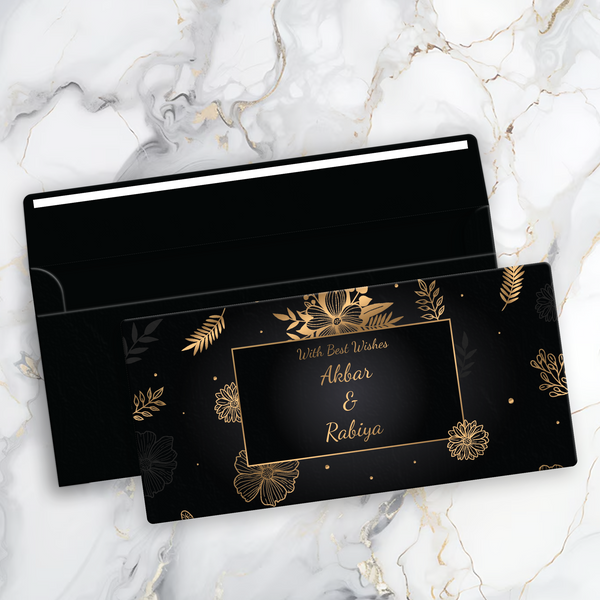 Floral Gilded Charm Money Envelope