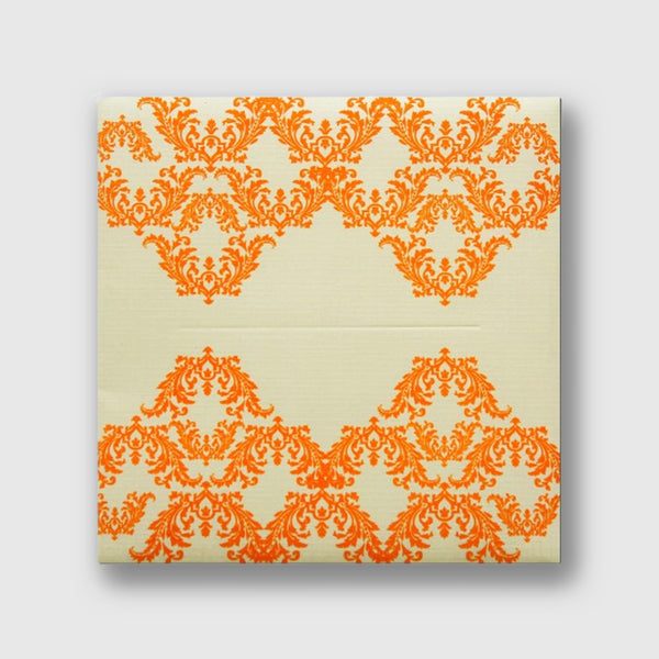 Ornate Orange Invite