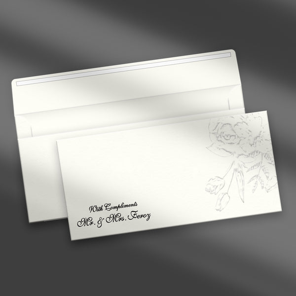 The Floral Sketch Money Envelope