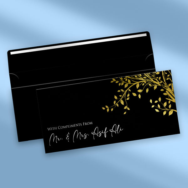 The Midnight Foliage Money Envelope