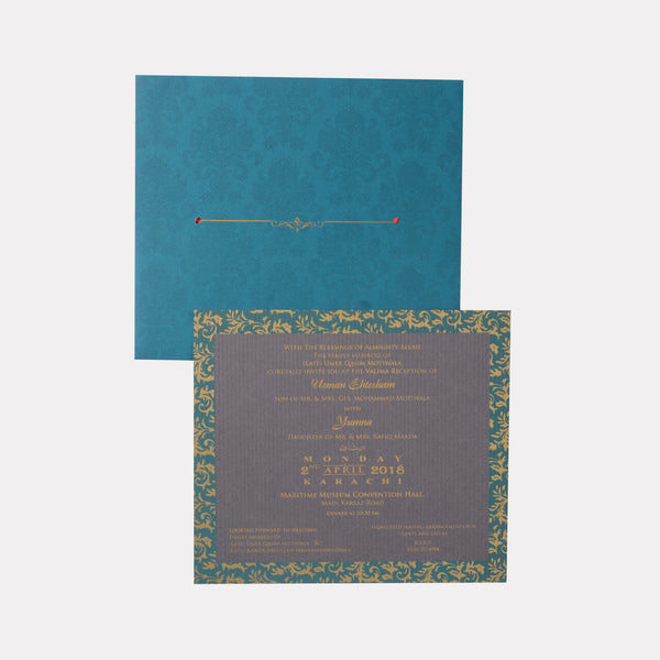 Teal & Gold Grandeur