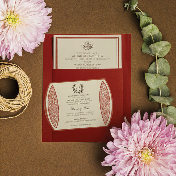 Regal Red Invitation