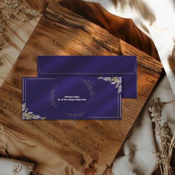 The Midnight Bloom Money Envelope