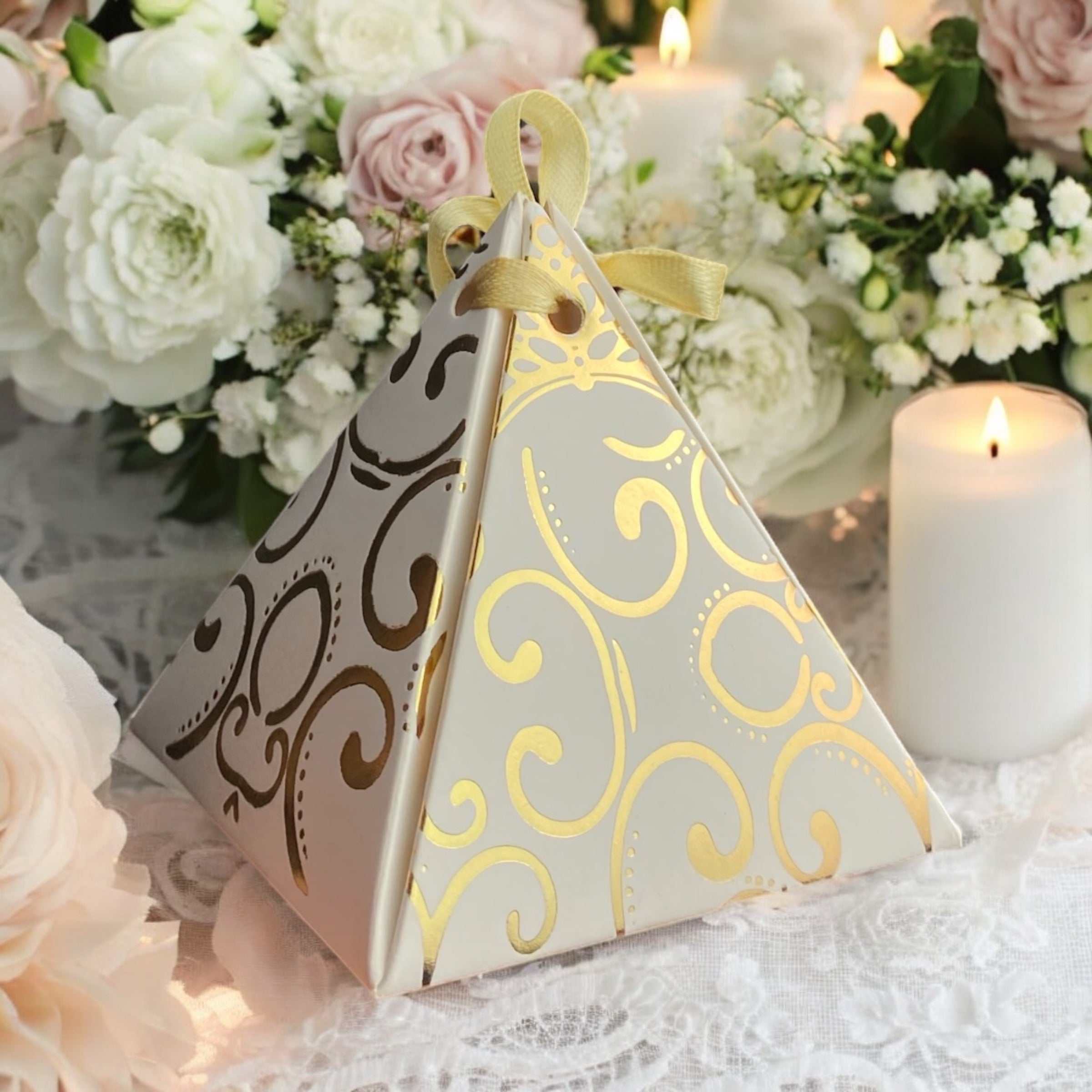 Golden Swirl Favor Box – Shafiq Press