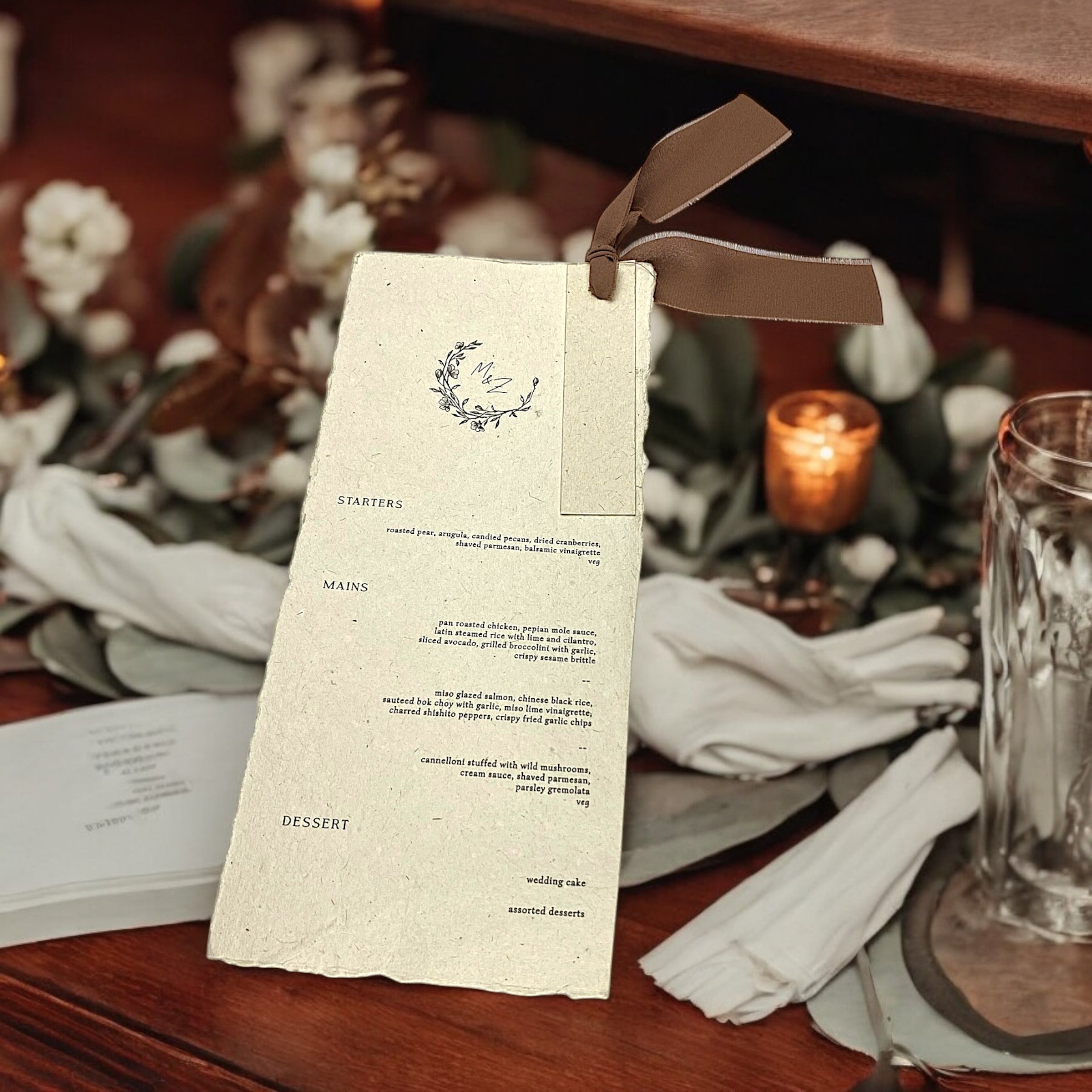 Bespoke Menu Cards – Shafiq Press