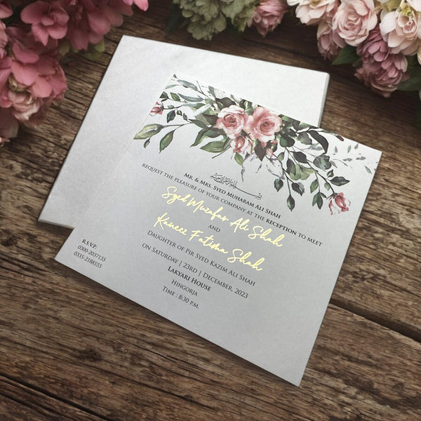 The Golden & Leaf Invitation